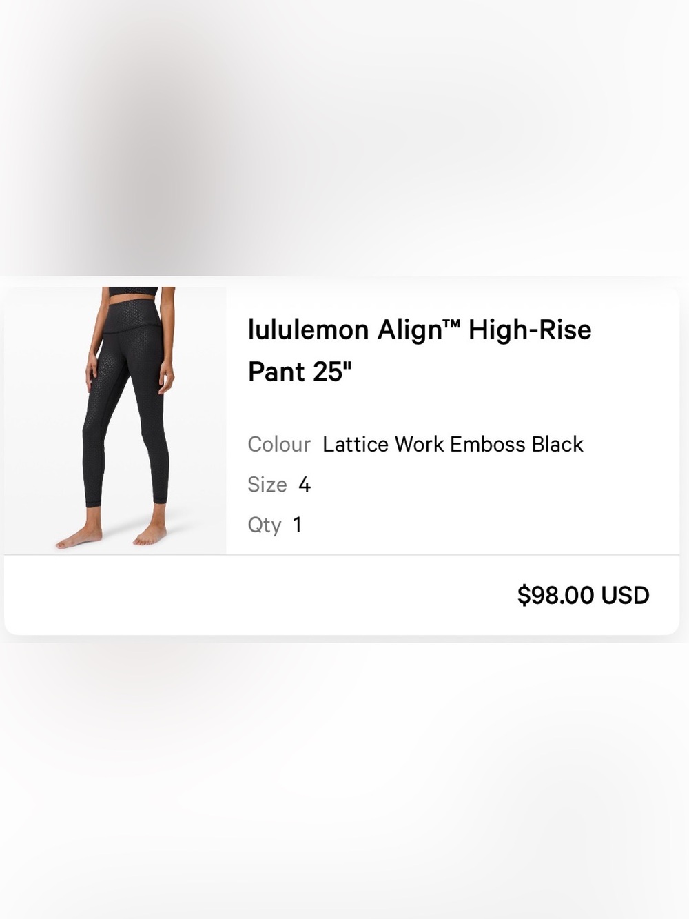 Lululemon Align High Rise Pant 25” - Picture 6 of 6